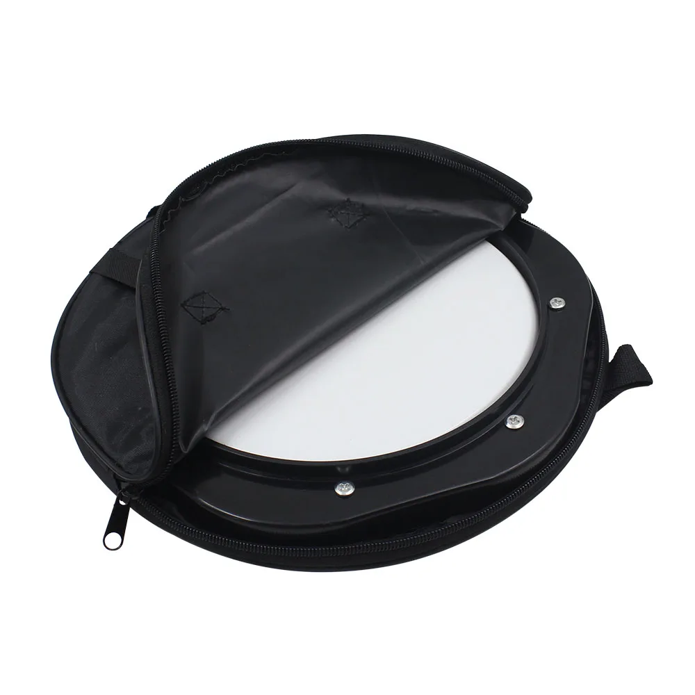 10-Inch Drum Practice Pad with Drumsticks Carrying Bag for Training