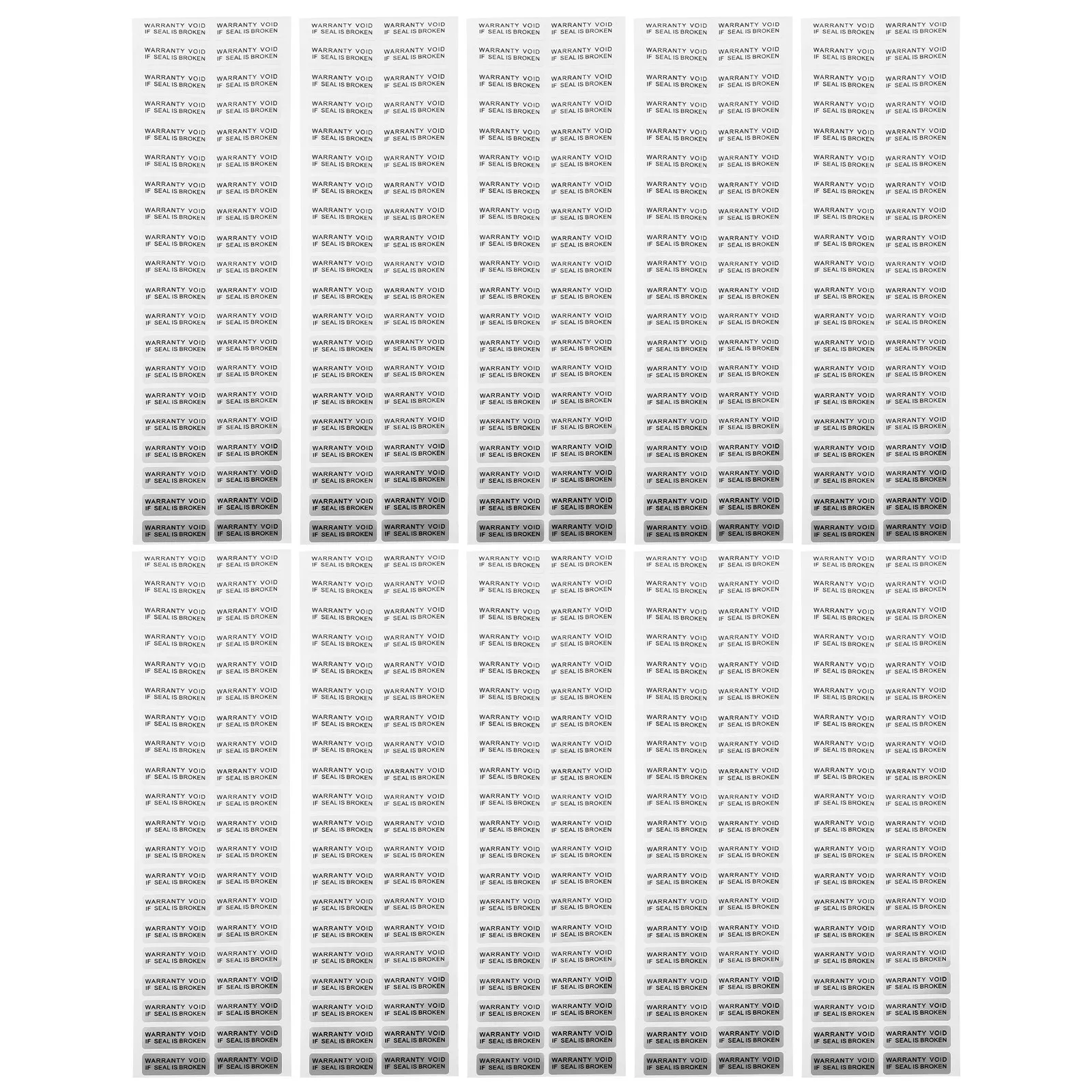 400Pcs Anti-Tamper Void Sticker Paper Adhesive Warning Label Security Sealing Label for Packages Electronics Devices Caution