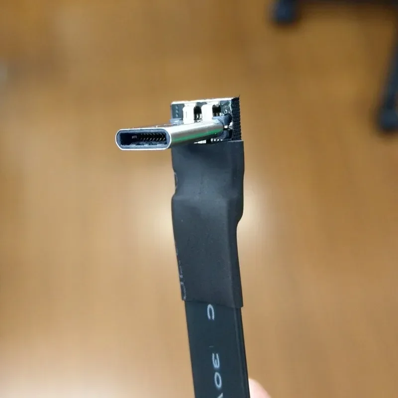 USB 3. 0 Type-C USB «Мама»-«папа», плоский ленточный кабель с углом в 90 градусов USB C FPC FPV 3,1 Для HDTV AV аэрофотосъемки Gopro DSLR