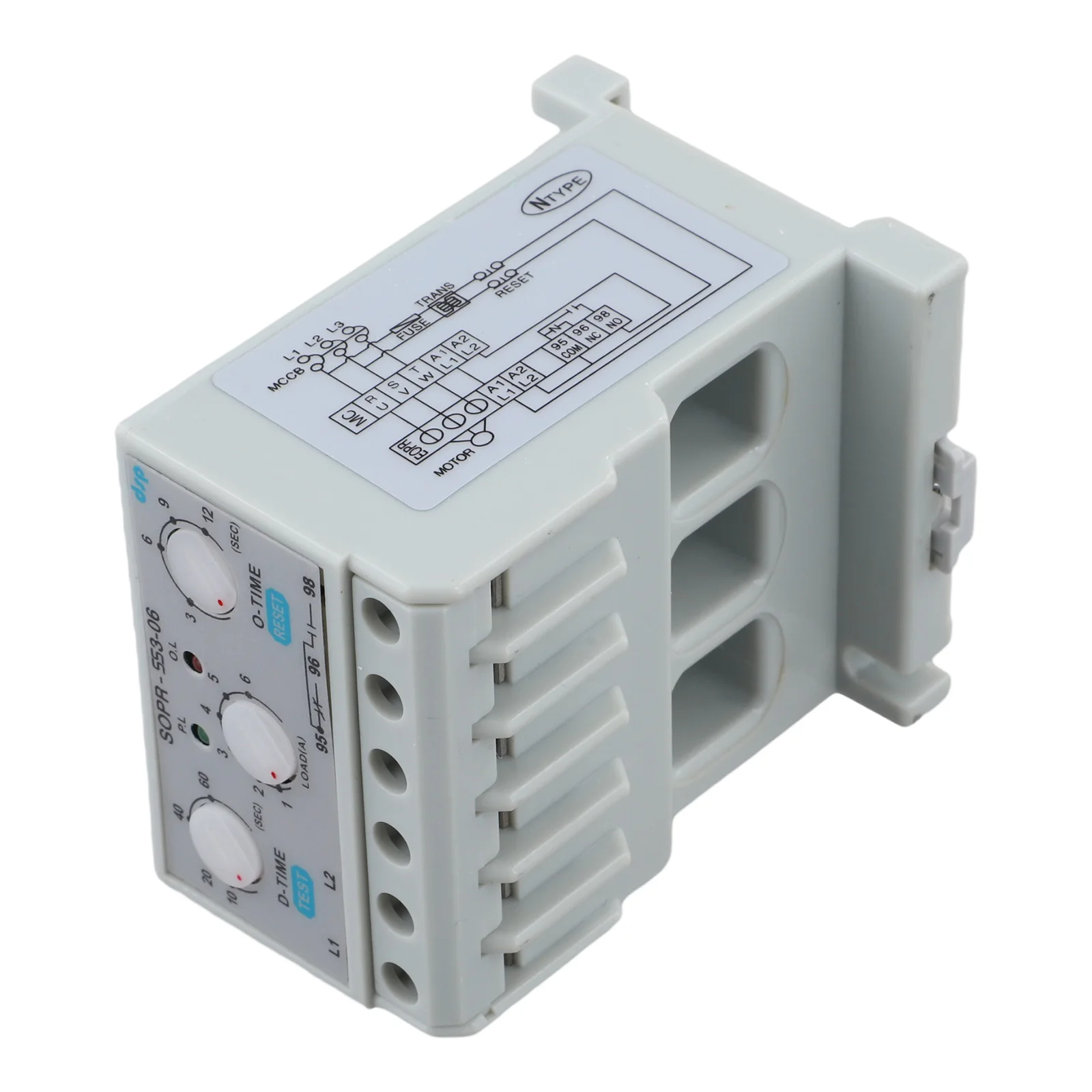 Overcurrent Protection Electronic Overload Relay Adjustable Operation Delay Reliable Motor Protection Solution Material ABS