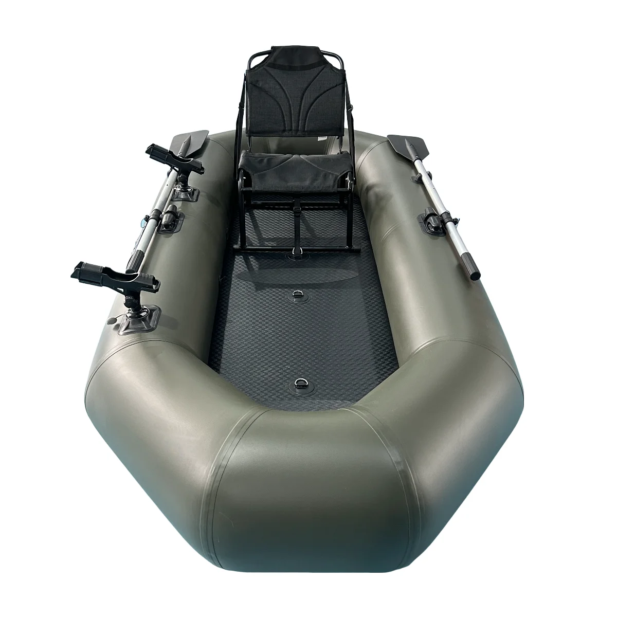 Reachsea 2-3 Person Inflatable PVC Rubber Fishing Boat Floor Drop Stitch Hull Inflatable Boat For Lake Drifting Outdoor Activity