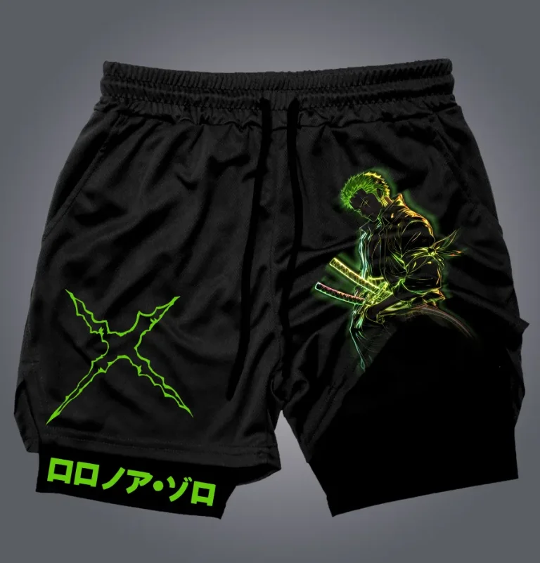 Oficjalne czarne spodenki Dragon Ball do kendo, treningowe, z sesji z aktorami, w eleganckim stylu, z wysokiej jakości szybkoschnących materiałów.