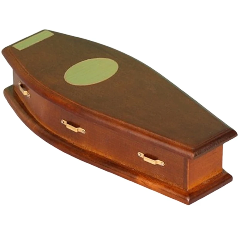 artística en miniatura ataúd, modelo para casa muñecas 1/12, accesorios exhibición escena, 15UB