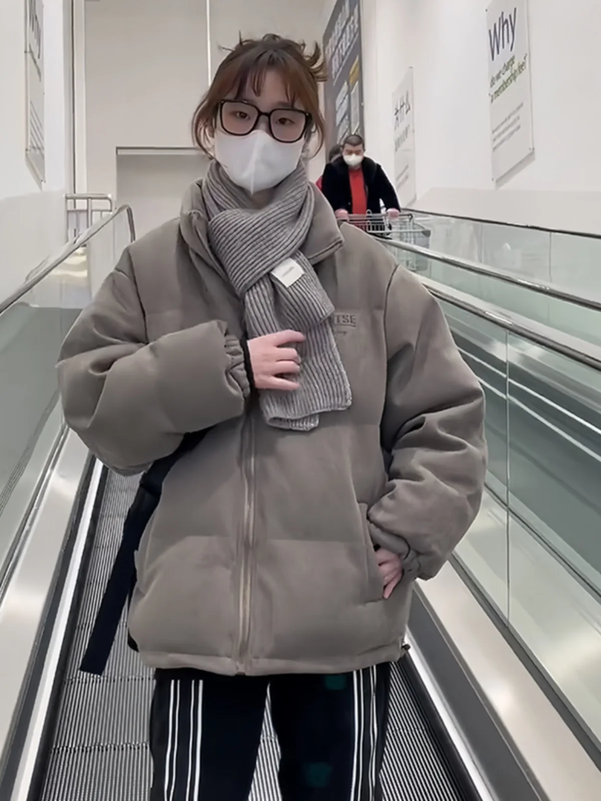 

Cleanfit Suede Cotton Jacket Men's Winter Street Style American Bread Coat Warmth Flip Collar Casual Loose Fit Polyester Fiber