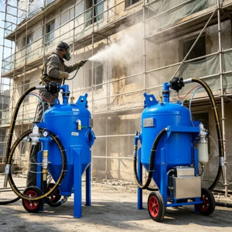 Portable Hot Sale 200L Pressure Washer Versatile Dustless Sand Blasting Machine  for  rust removal wet sand blasting machine