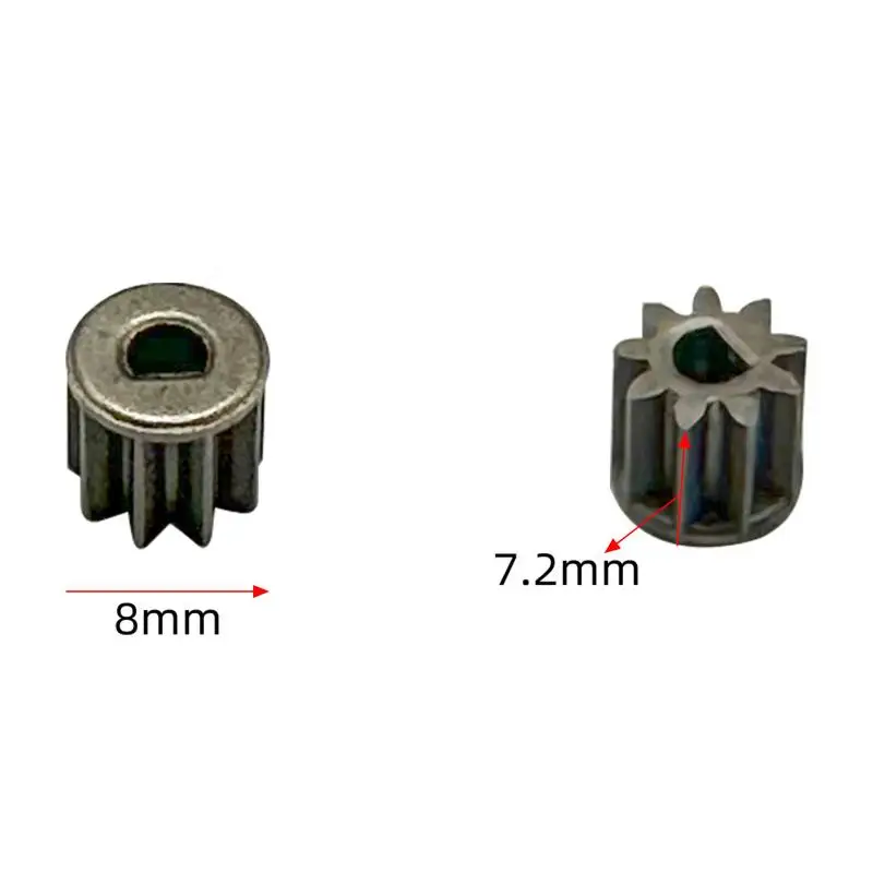 2Pcs 9-16 Teeth Cordless Electric Drill Gear Fit 550 775 Motor Shafts Replacement Parts for Charging Hand Drill Maintenance