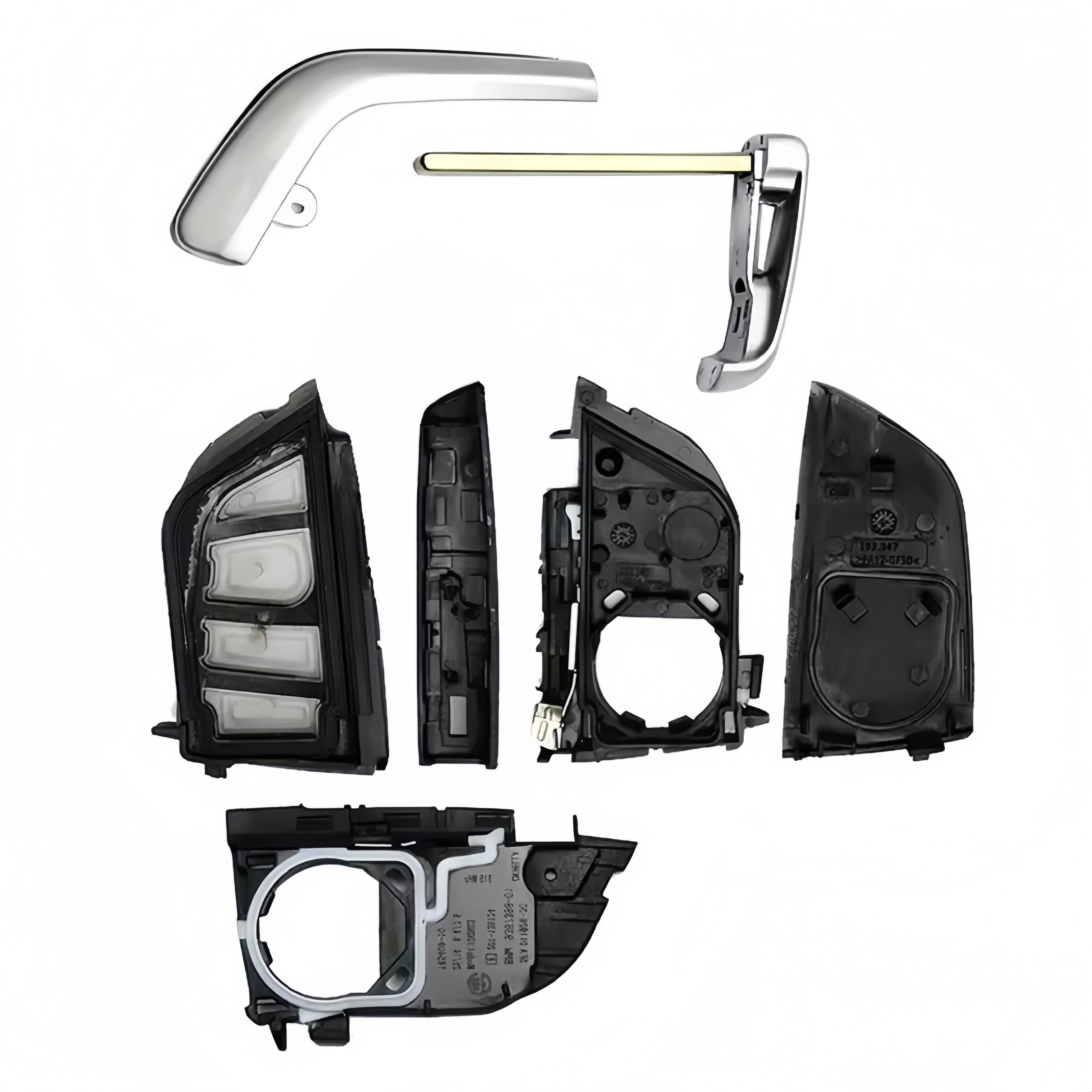 XJMYNB FEM CAS4 CAS4 + حافظة مفتاح السيارة عن بعد فوب لسيارات BMW 1 2 3 4 5 6 7 Series X1 X3 X5 X6 X5M X6M 2/3 أزرار مع شفرة #4