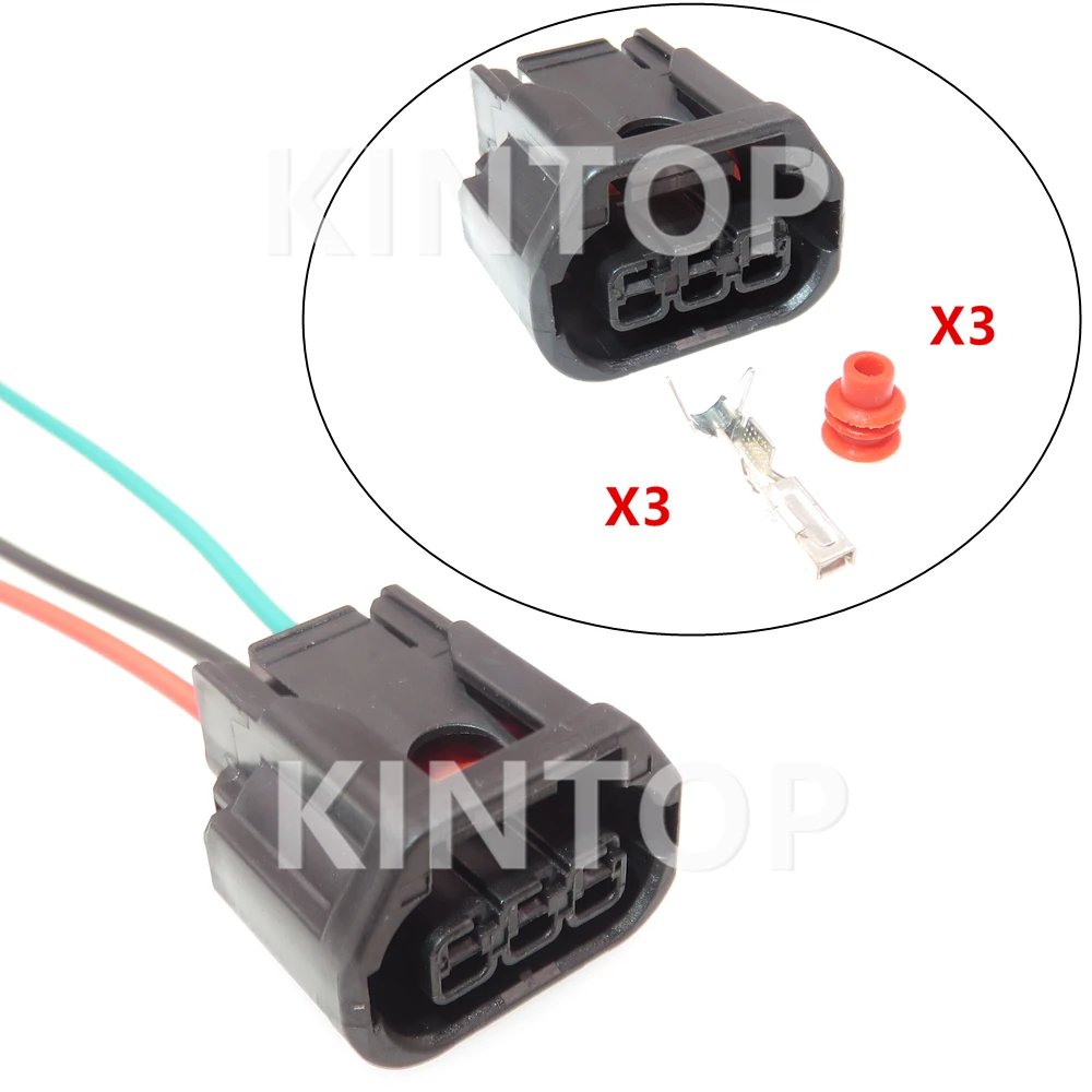 

1 Set 3 Pins Car Running Lights Headlight Speaker Connector For Honda 6189-7494 Automotive LED Fog Light Wire Socket Starter