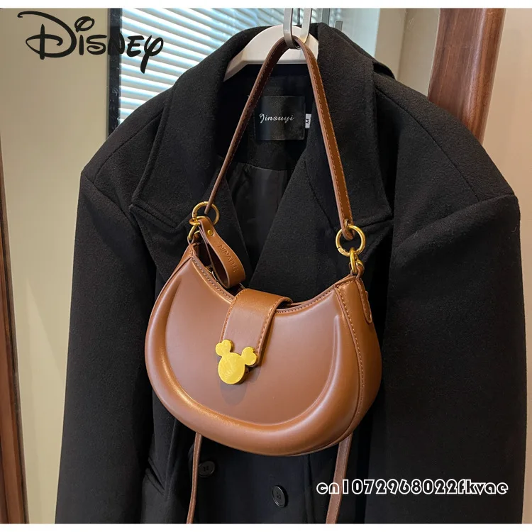 Disney Mickey\'s New Women\'s Crossbody Bag Fashionable and High Quality Underarm Bag Luxury and Versatile Women\'s Handbag