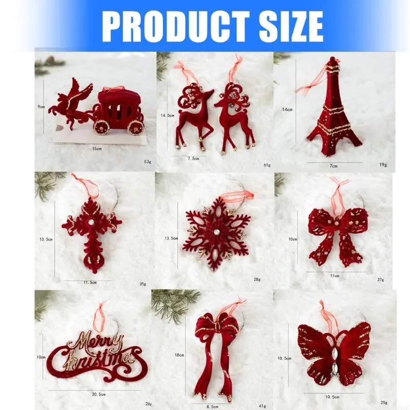 Decorazione natalizia plastica colorata fatta per alberi fatti a mano Ornamento regalo Decori HX6C