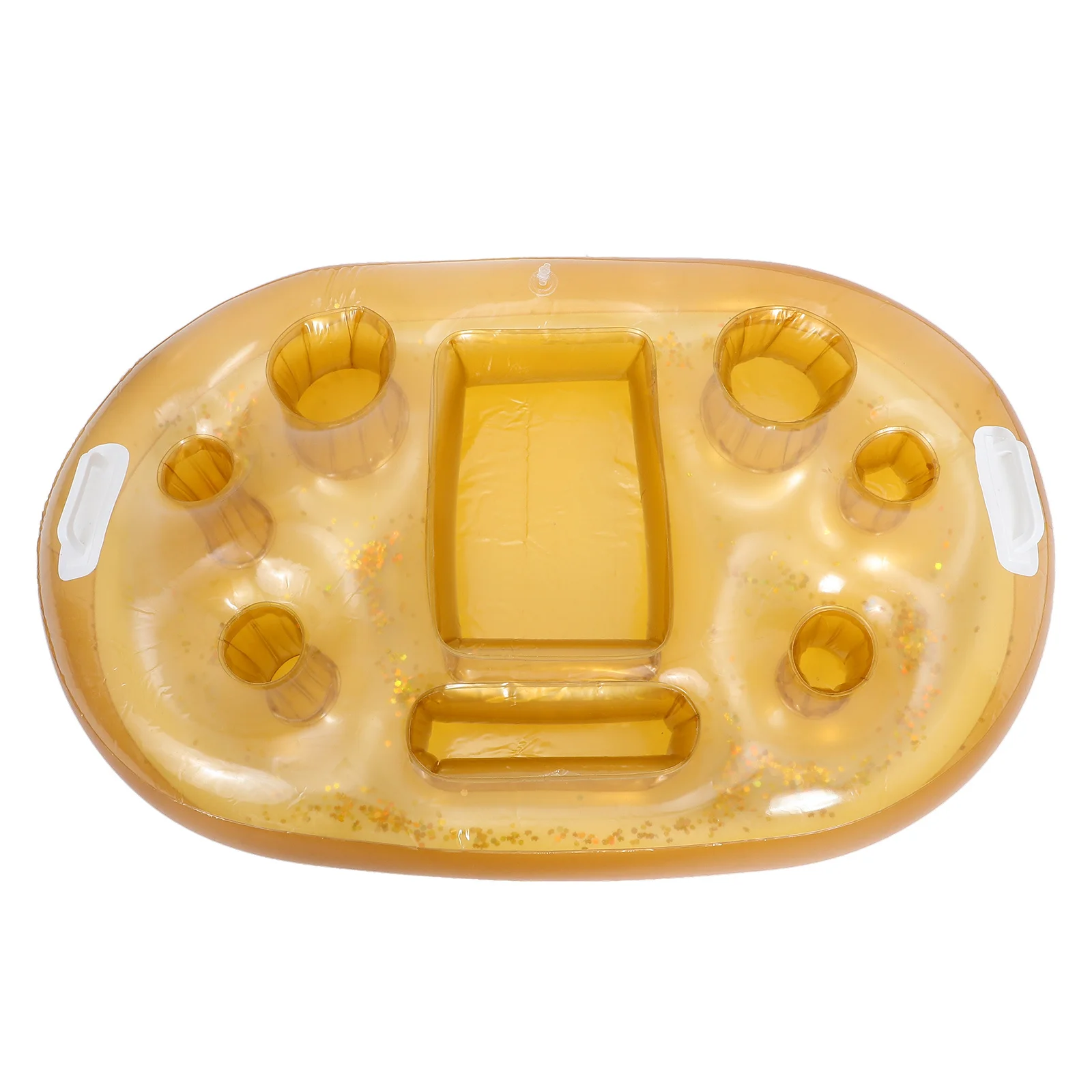 1 قطعة حامل مشروبات قابل للنفخ الفراولة تصميم قاعدة أكواب الحفلات لحمام السباحة حوض استحمام ساخن حمام ألعاب موضوع الاستوائية العائمة #1