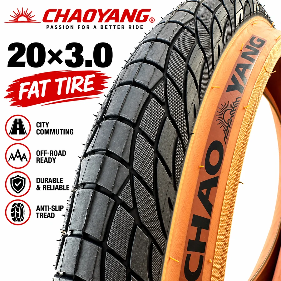 CHAOYANG H-5213E 20x3.0 Fatbike-Reifen 76-406 30TPI 770g E-Bike Fahrradreifen 2er-Pack – Detail 3