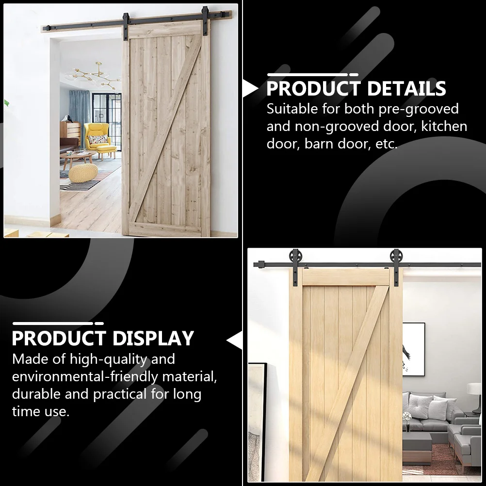 

1Pcs Barn Door Roller Pulley Durable Thick Roller Pulley Suitable for Pre-Grooved Non-Grooved Smooth Sliding Door Wheel