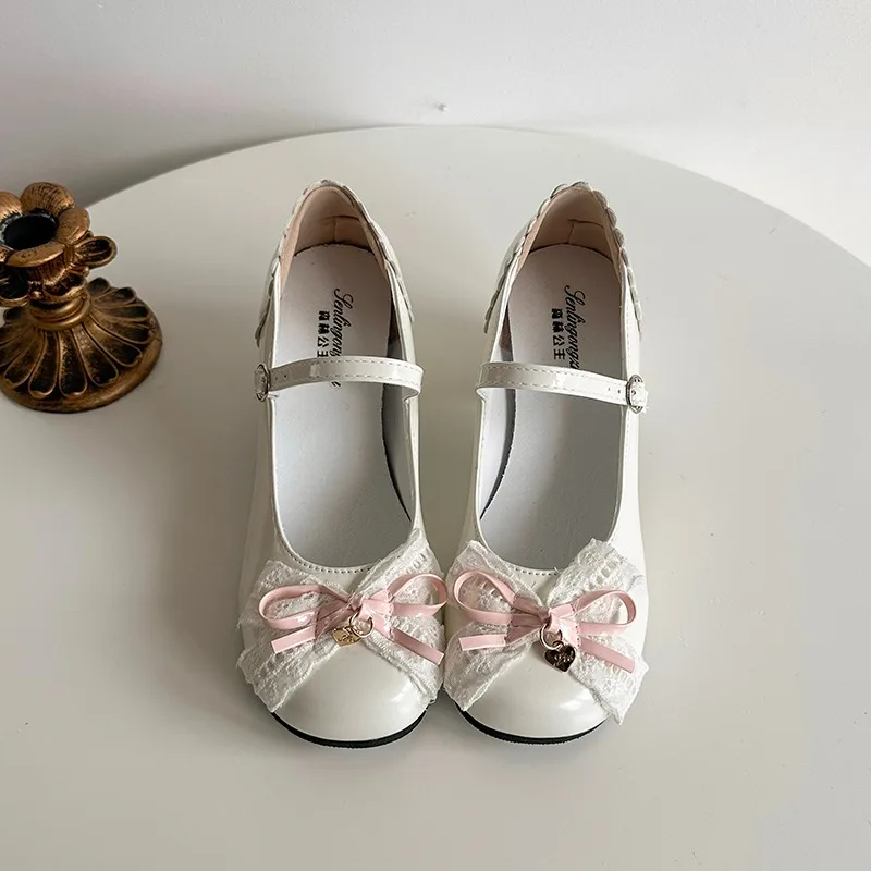 

Fashion Comfort Women Mary Jane Shoes Causal Shallow Butterfly-knot Shoes Ladies Spring Autumn New Luxury Elegant Lolita Shoes