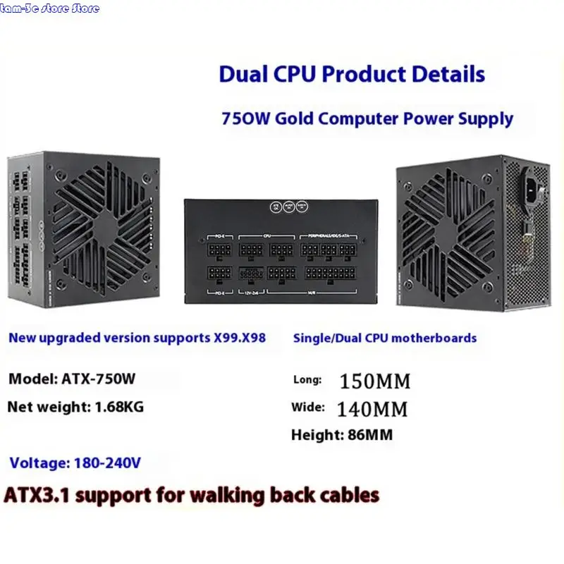 D0UA 180-240V 750W إمدادات الطاقة لجهاز كمبيوتر مينورة مينورة بطاقة Miner