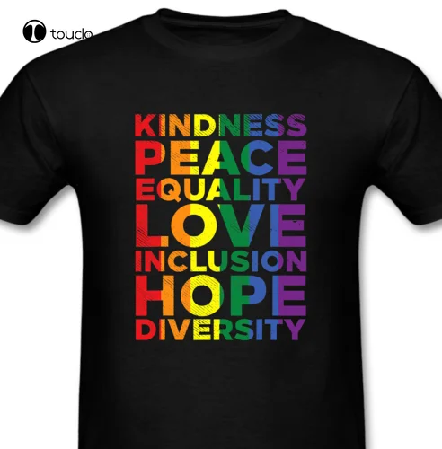 Kindness Equality Love Lgbtq Rainbow Flag Gay Pride Ally T-Shirt