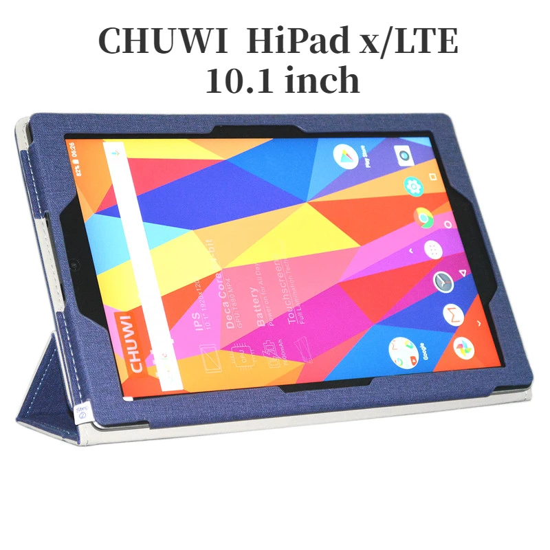 

For CHUWI hipad X case High quality Stand Pu Leather Cover For CHUWI hipad Tablet PC protective case with gifts