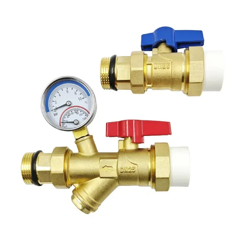 Sub-Water Catcher Sleeving Valve Floor Heating Pipe Switch Ball Valve Ppr25-32 Water Separator for Floor Heating Ball Valve