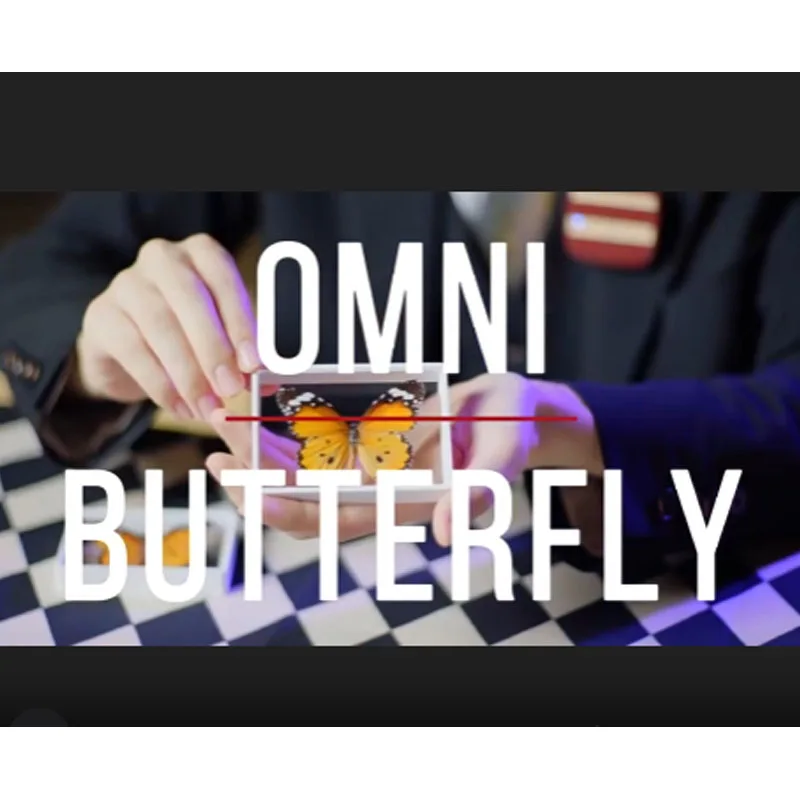 Omni Butterfly Playing Cards Magic Trick Visual Clear Deck Card Transformation Illusion Professional Close Up Magician Gimmick