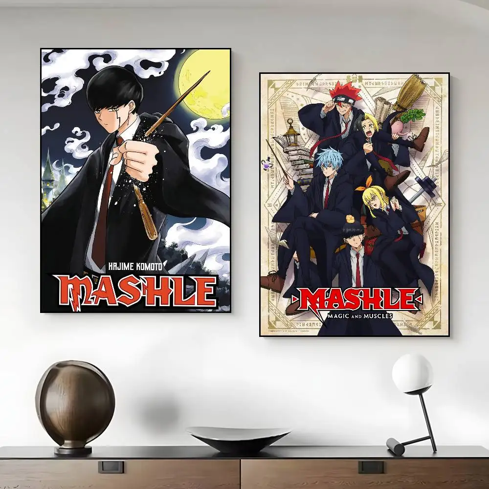 Classic Anime Mashle Magic and Muscles Fashion Poster Art Canvas Prints Painting Wall Art Pictures for Living Room Decoration view 4
