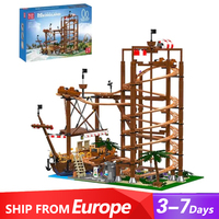 2174PCS Double Helix Roller Coaster Building Blocks MOC MouldKing 11013 Fairground Model Brick Puzzle Toys Gift for Kids Adult