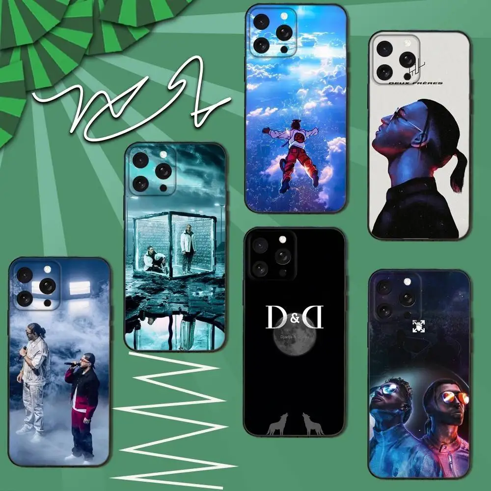 

Djadja Dinaz Rap Group Phone Case For iPhone 16e,16,15,14,13,12,11,Pro,X,XS,Max,XR,Plus,Mini Soft Black Cover