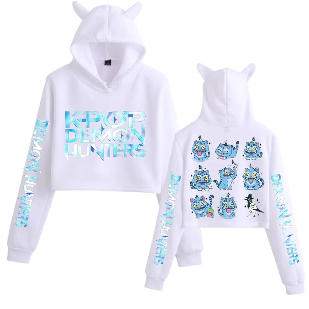 Anime Kpop démon chasseur mignon tigre culture hauts femmes sweat à manches longues filles mode sweats cadeau