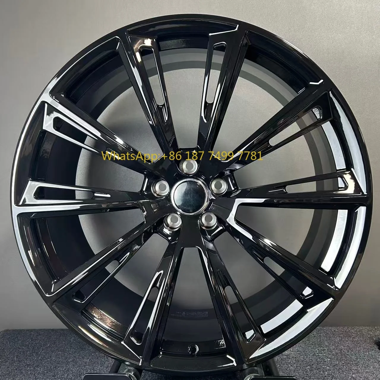 

For . Pickup Truck SUV Custom Black Machined 21-23 Inch Forged Aluminum Alloy Wheels 112mm New Chrome Finish Multi Spoke