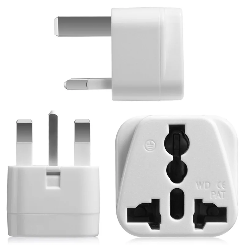 Universal AU EU CN US to UK Travel Plug Adapter Type G Singapore Malaysia United Kingdom Power Socket Converter White Black 13A