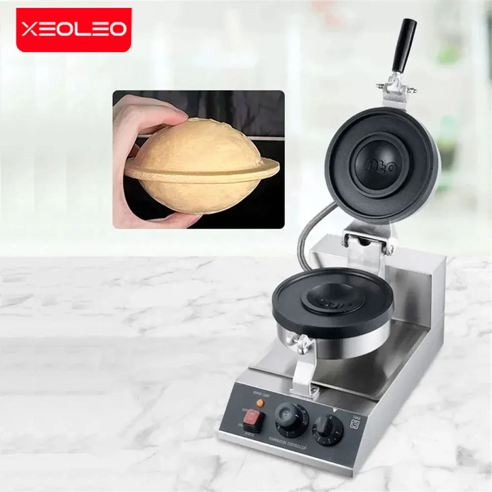 XEOLEO 1300W Elektrische Eiswaffeln UFO Burger Maker Hamburg Gelato Panini Pressmaschine Sandwich Press Maker