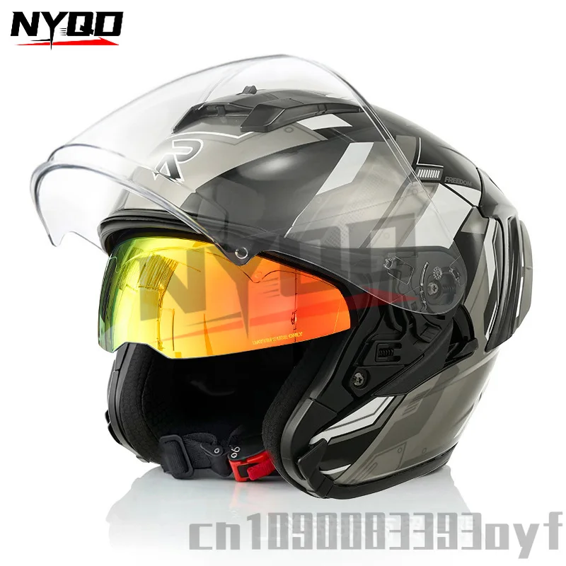 Ryzen motorcycle helmet for men's and women's 3/4 helmet motorcycle half helmet cascos para moto casco moto - Image 5
