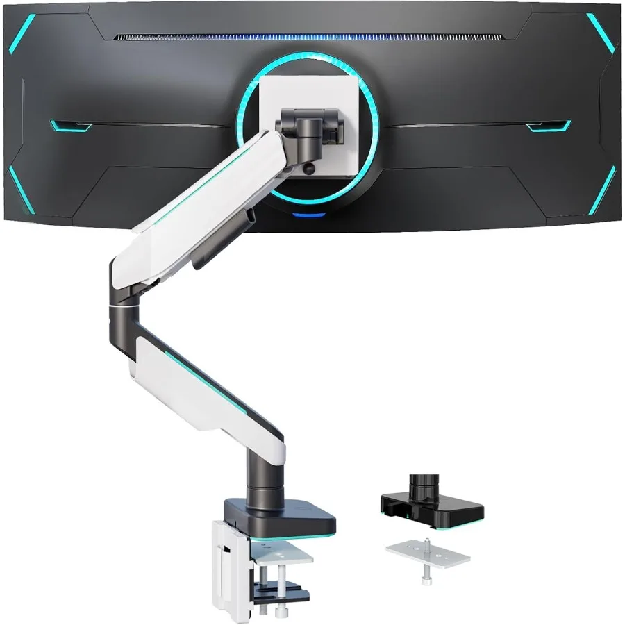 

Сверхмощная подставка для монитора для экрана до 49 дюймов, 44 фунта, алюминиевое сверхширокое крепление для компьютера для S Odyssey G9 Adjusta