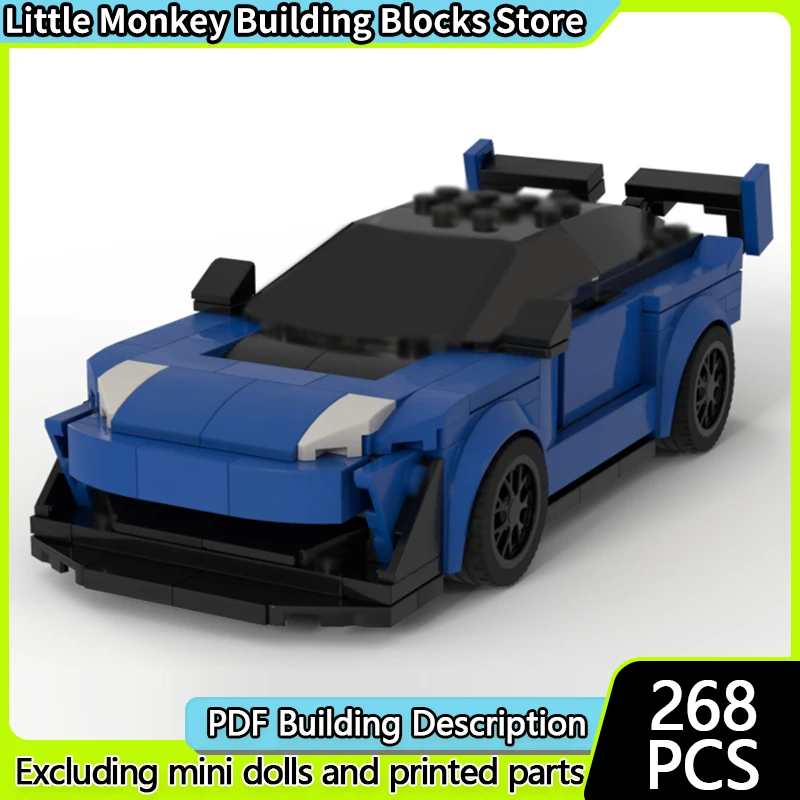 

City Car Model MOC Building Bricks High-Performance Race Car Modular Technology Children Holiday Gifts Assemble Toys Suit