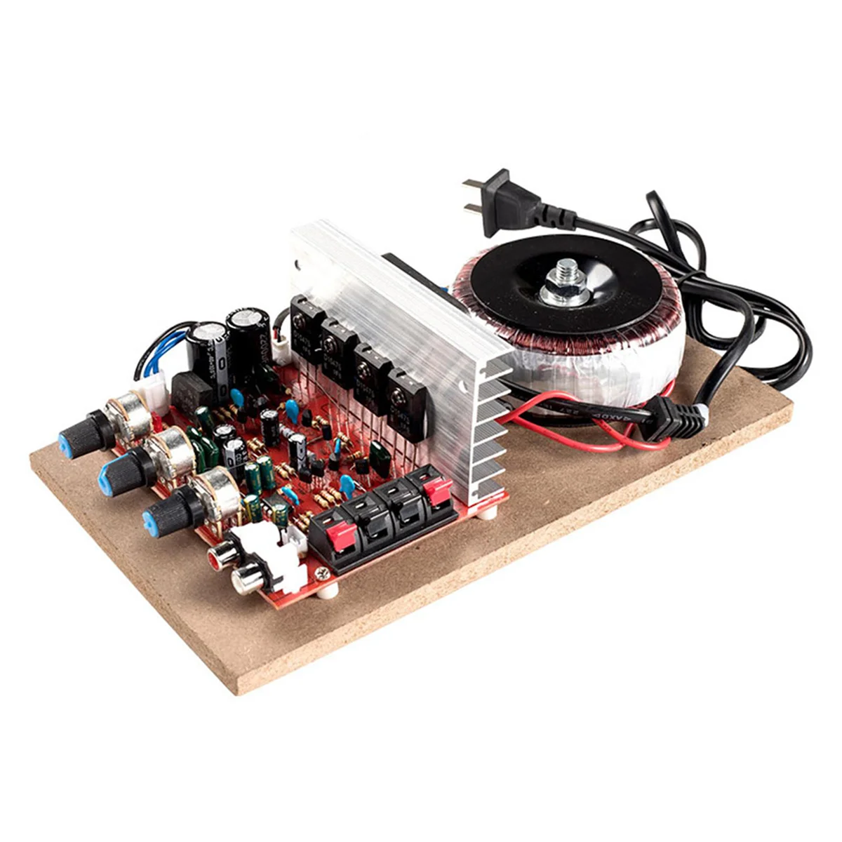 DIY Modified 200W Audio Power Amplifier Aluminum Plate Stereo USB HiFi Speaker Digital Amplifier-US Plug