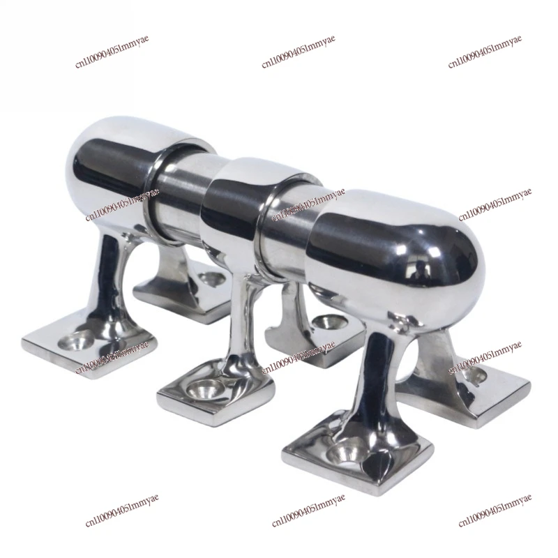 

Double Leg Bracket 25mm Ship Yacht Railing Armrest Bracket Base Stern Boat Middle Bracket