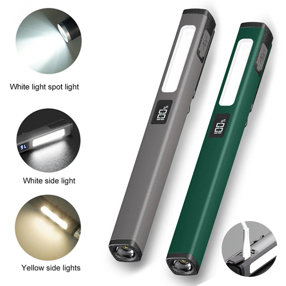 

400mAh Medical Pen Pupil Lamp LED+SMD Medical Handy Pen Light USB Charging Work Inspection Flashlight for Doctor Nurse Diagnosis