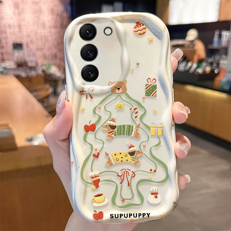 Weihnachtsbären-Hülle für Samsung Galaxy A53 A50 A50S A36 A35 A34 A32 A30 A26 A25 A24 A20 A16 A15 A06 A05S A05 M55 M54 5G