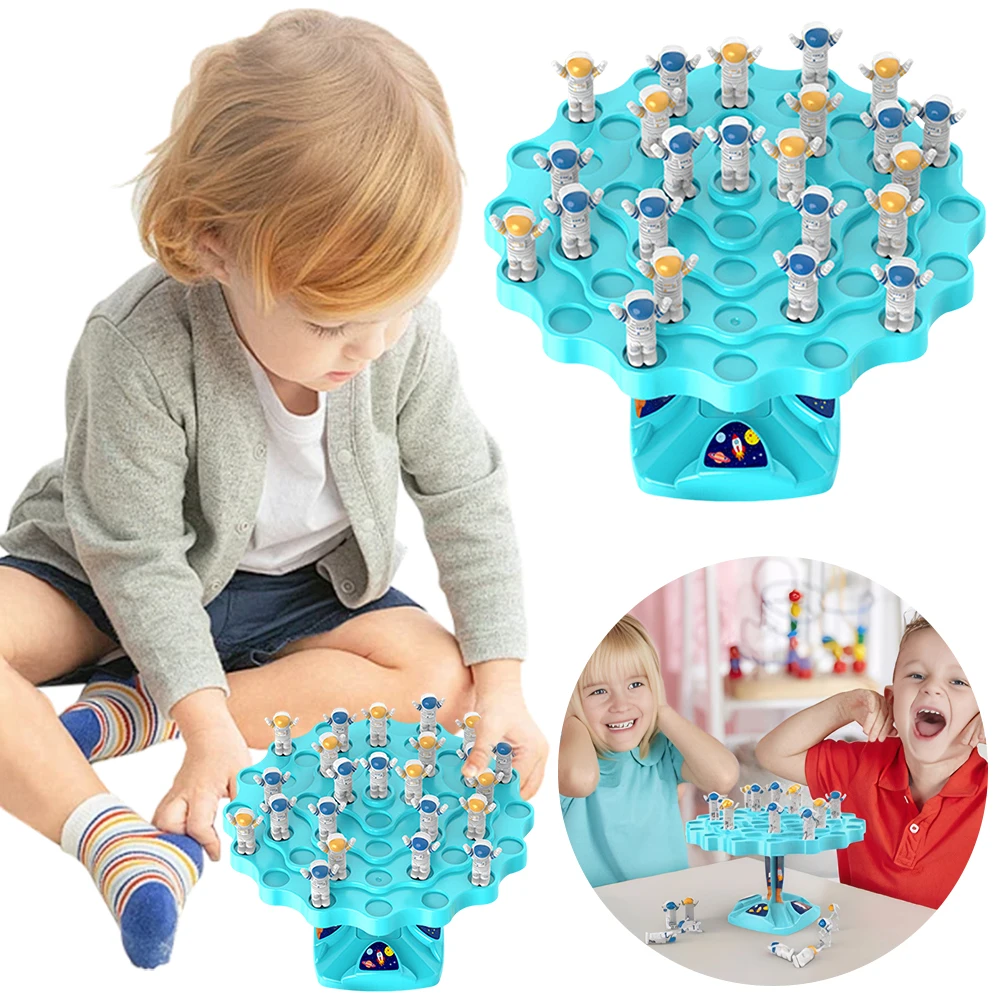 Astronaut Balance Game Parent-Child Interaction Balance Astronaut Board Educational Balance Tree Family Table Game Set