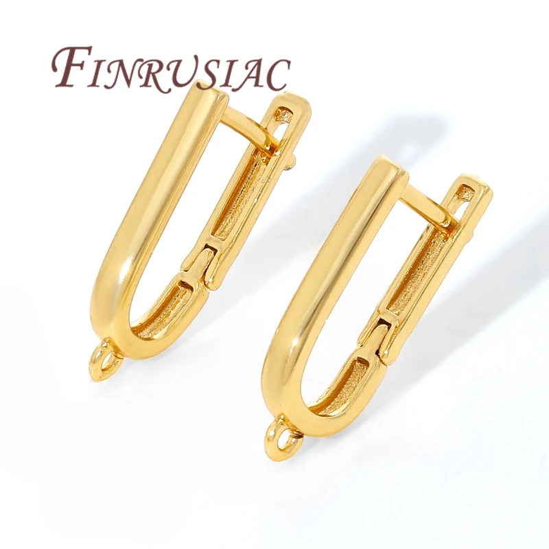 18K Gold Plated French Earrings Hooks, Shvenzy Earwires Earrings Fixtures,Accessories For Earrings,DIY Jewelry Findings