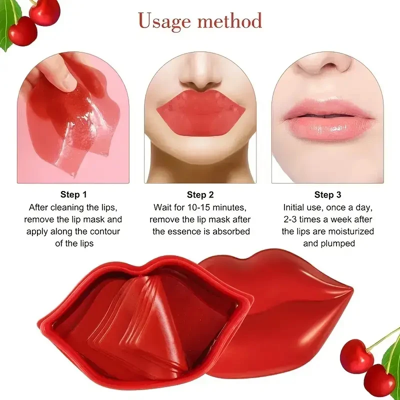 

1Box Collagen Mask Lip Nourishing Lip Care Moisture Essence Anti Aging Wrinkle Labial Gel Patch Lips Pad Patches 20pcs