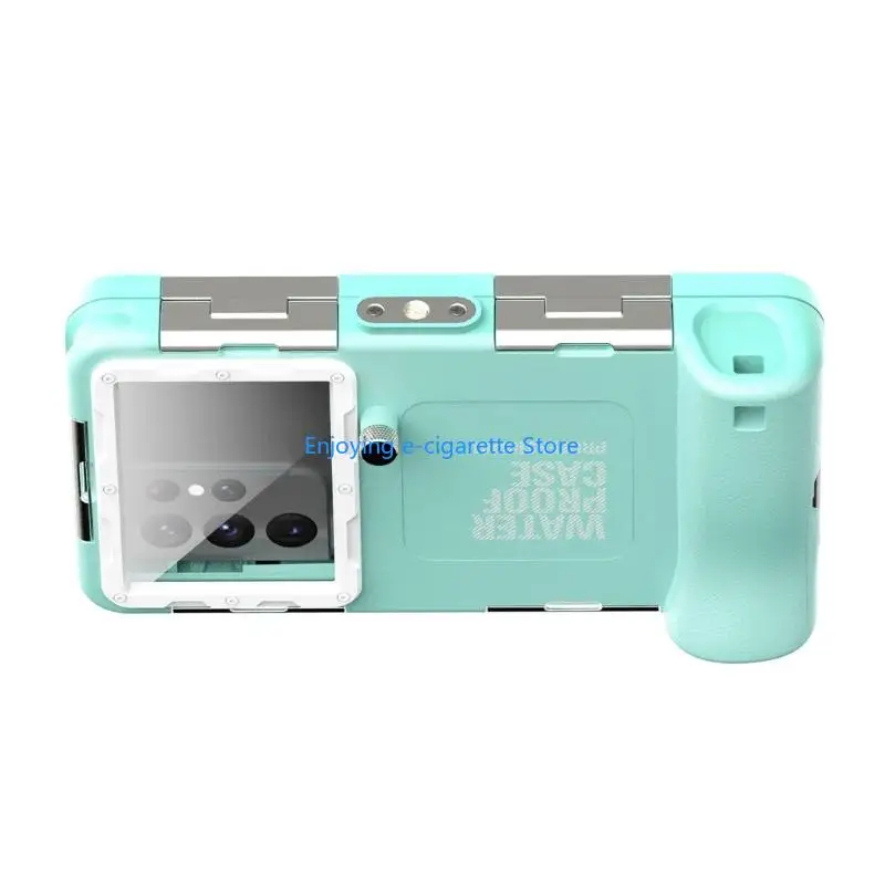 15 Meter Waterproof Phone Cover with Scratch Resistant Tempered Glass Window and Wrist Lanyard Hole for Outdoor Y4QF