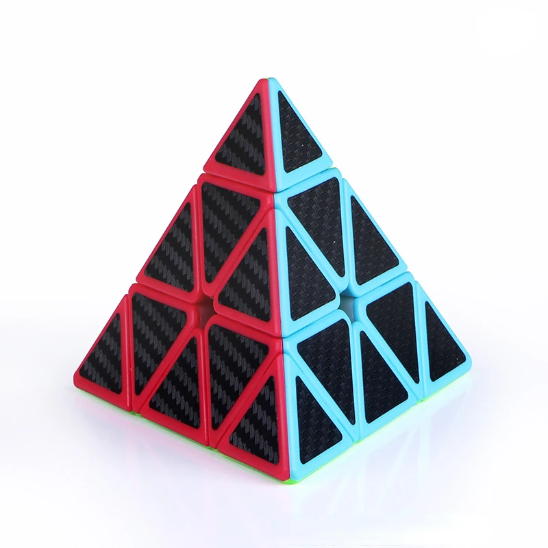 Qiyi-Cubo Mágico De Fibra De Carbono Para Crianças, Rubicks Profissionais, Speed Cube, Pyramid Skew Puzzle, Brinquedos, 2x2, 3x3, 4x4, 5x5