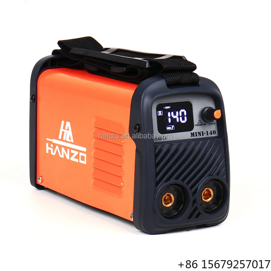 New Hanzo 110V-220V Single-Phase IGBT Inverter MMA Arc Welder Machine 140 Amps IP21S Metal Stick Welding