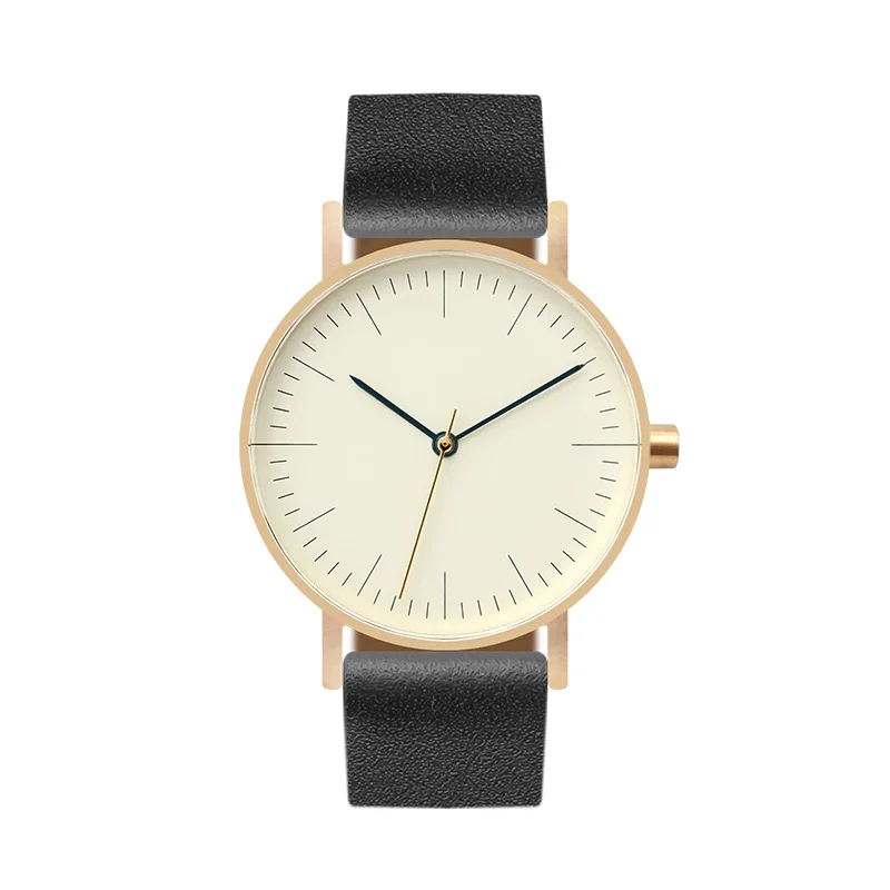 Montre à quartz étanche en acier inoxydable pour hommes et femmes, montres-bracelets, mouvement suisse, simplicité, mode