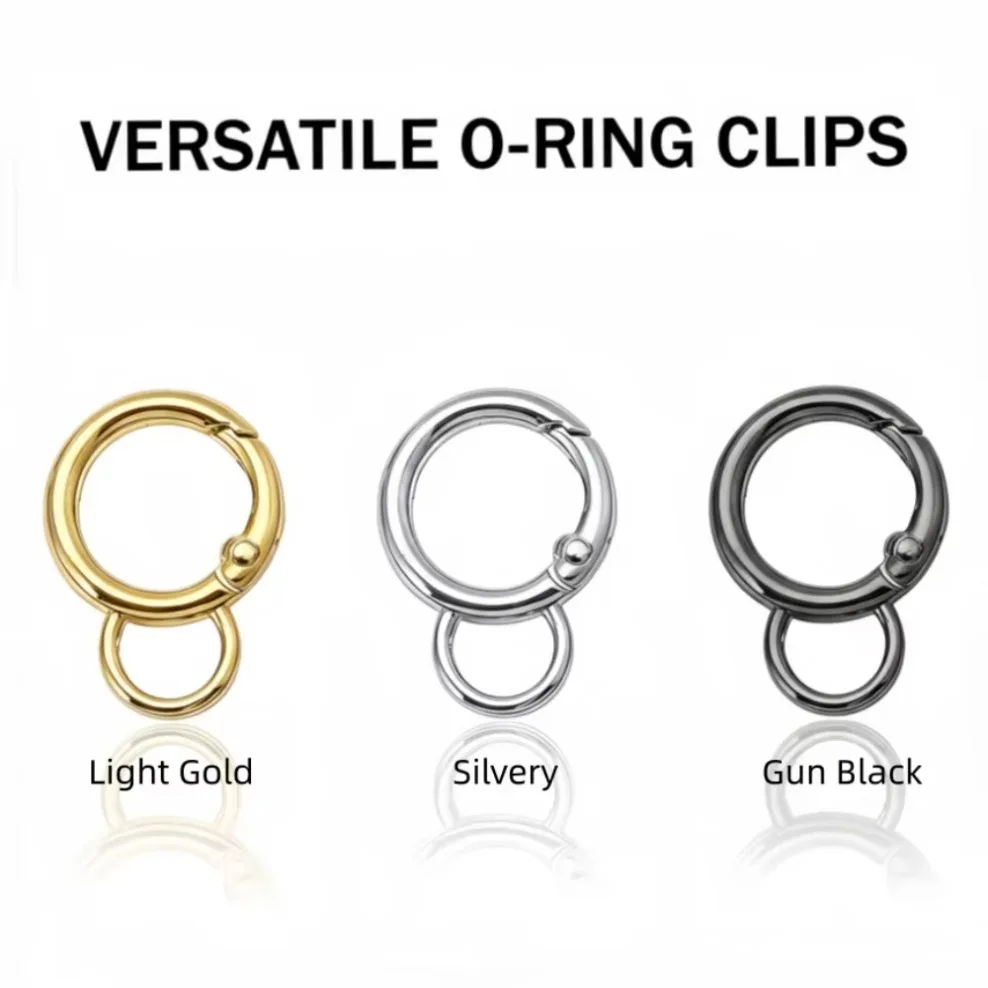 5/10Pcs Round Shape Rotation Zinc alloy Lobster Spring Clasps Openable Key Ring Hook Connector Dog Chain Buckles for DIY