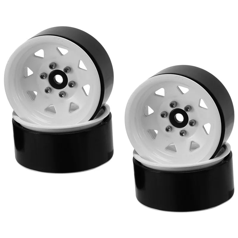 

Superior Quality-4PCS Metal Beadlock 1.9 Wheel Rim Wheel Hub Triangular Hole For 1/10 RC Crawler Car Traxxas TRX4 D90 Axial SCX1