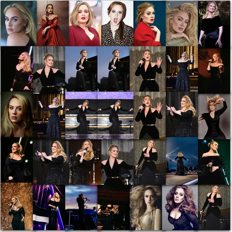 

63PCS Singer Adele Adkins DIY Stickers Phone Trunk Refrigerator Waterproof Anime Stickers Anime Figure Image Toys Sticker Gift