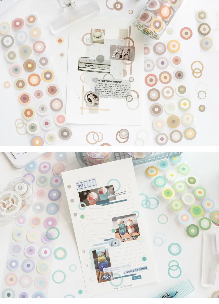 Journal GOo 6,2cmx2m Farbiges Echo-Klebeband, Niedliche Candy Loop Masking Tape für Collage, Junk Journal, Scrapbook, Handy-Zubehör, Schreibwaren – Detail 12