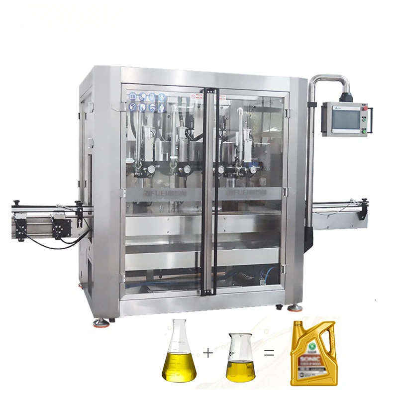 Automatic Plastic Bottle Motor Lubricant Lube Oil Filling Machine