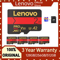 Lenovo Micro Memory SD Card 1TB 2TB U3 32GB 64GB 128GB SD Card SD/TF Flash Card 128GB U3 Class 10 SD Flash Memory Card For Phone